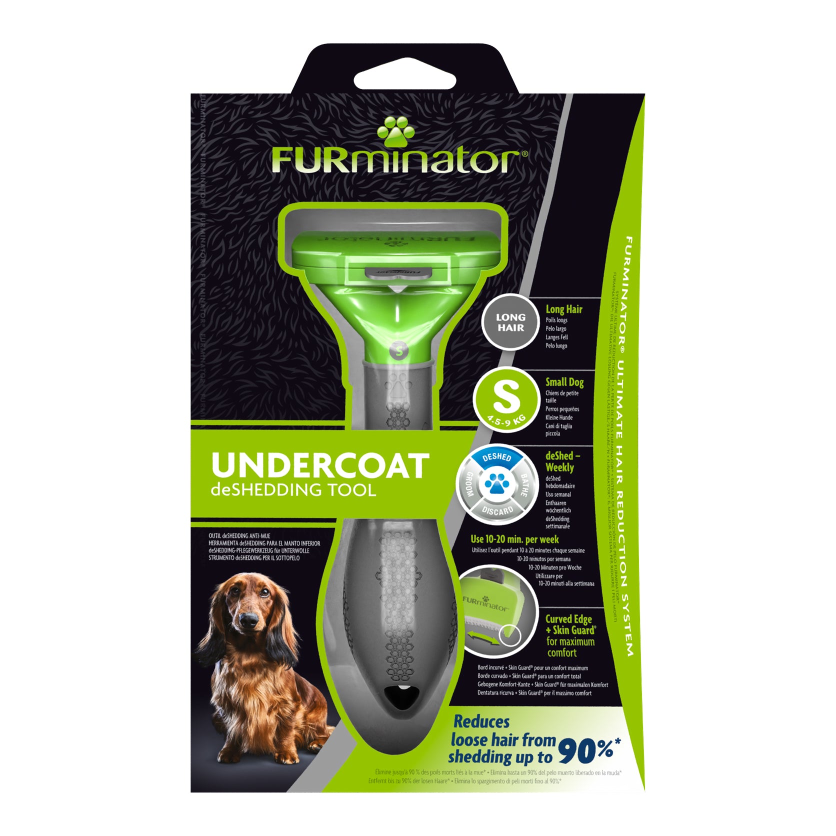 FURminator deShedding Tool for Long Haired Small Dogs | vet-n-pet DIRECT