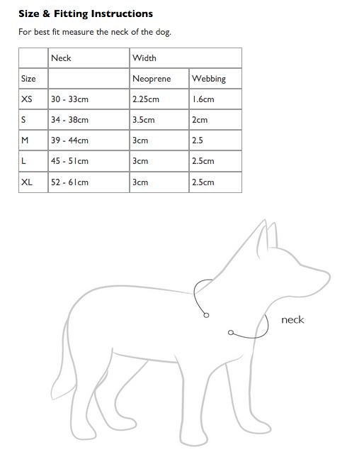 Ezydog shop collar sizes